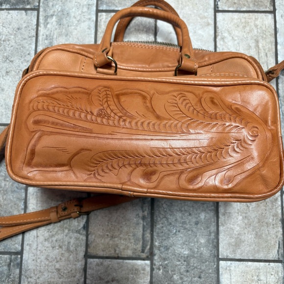 Forgotten West Leather Tooled Handbag - Picture 3 of 14